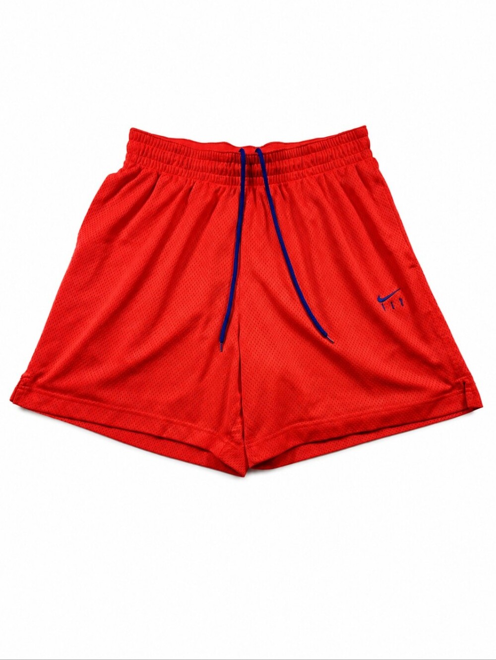 Nike Dri-FIT Mesh Basketball Athletic Shorts Women's L Red Pockets